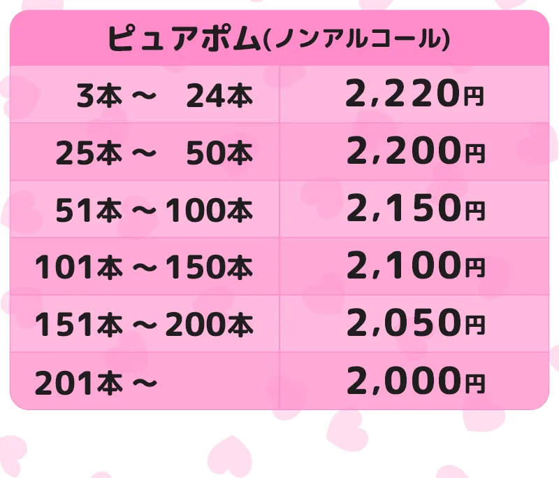 オリシャン、オリジナルシャンパン ピュアポム(ノンアルコール)