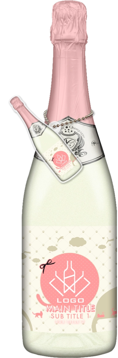 かわいいコンカフェオリシャンのオリシャン、オリジナルシャンパン SD-69