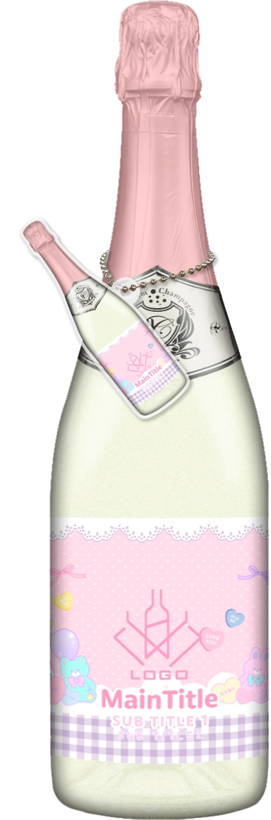 かわいいコンカフェオリシャンのオリシャン、オリジナルシャンパン SD-75