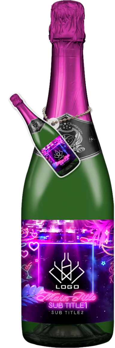 かわいいコンカフェオリシャンのオリシャン、オリジナルシャンパン SD-77