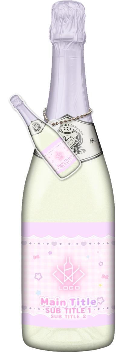 かわいいコンカフェオリシャンのオリシャン、オリジナルシャンパン SD-80