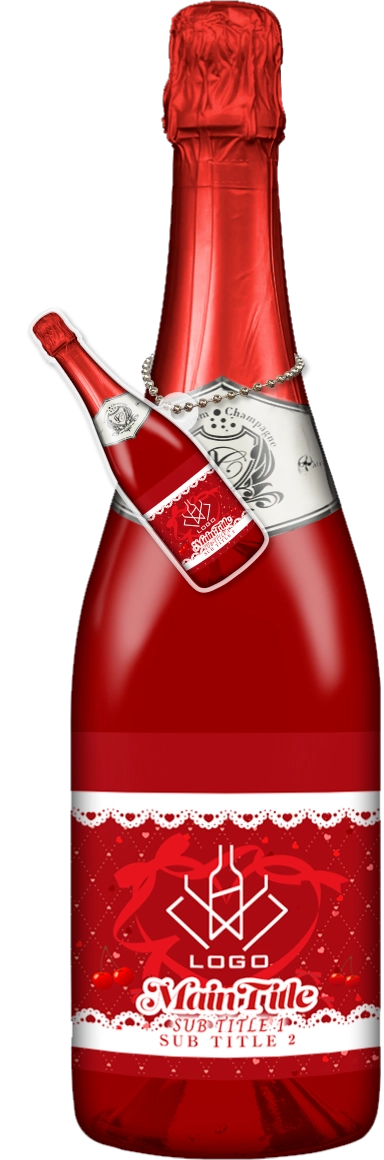 かわいいコンカフェオリシャンのオリシャン、オリジナルシャンパン SD-100