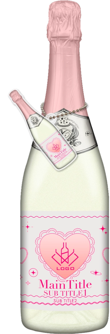 かわいいコンカフェオリシャンのオリシャン、オリジナルシャンパン SD-107