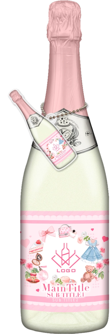 かわいいコンカフェオリシャンのオリシャン、オリジナルシャンパン SD-65