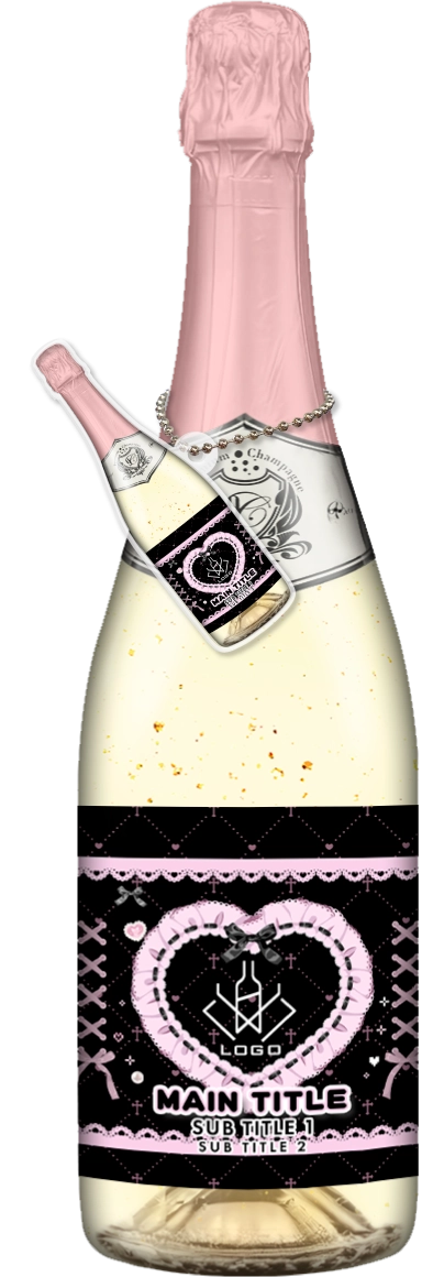 かわいいコンカフェオリシャンのオリシャン、オリジナルシャンパン SD-68