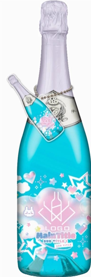 かわいいコンカフェオリシャンのオリシャン、オリジナルシャンパン DD-208