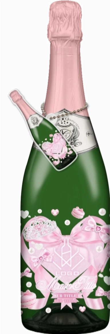 かわいいコンカフェオリシャンのオリシャン、オリジナルシャンパン DD-214