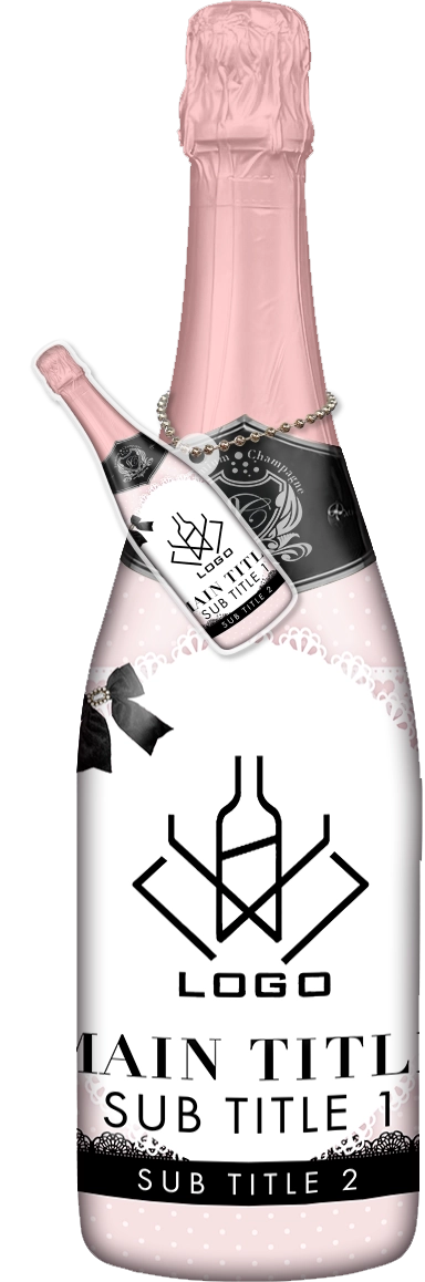 かわいいコンカフェオリシャンのオリシャン、オリジナルシャンパン D-64