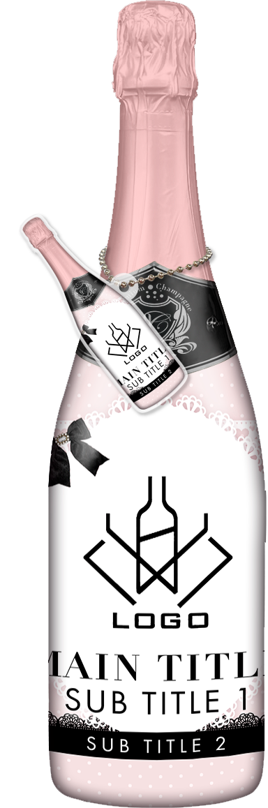 かわいいコンカフェオリシャンのオリシャン、オリジナルシャンパン D-64