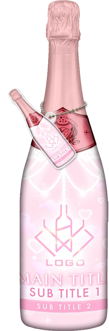 かわいいコンカフェオリシャンのオリシャン、オリジナルシャンパン D-66