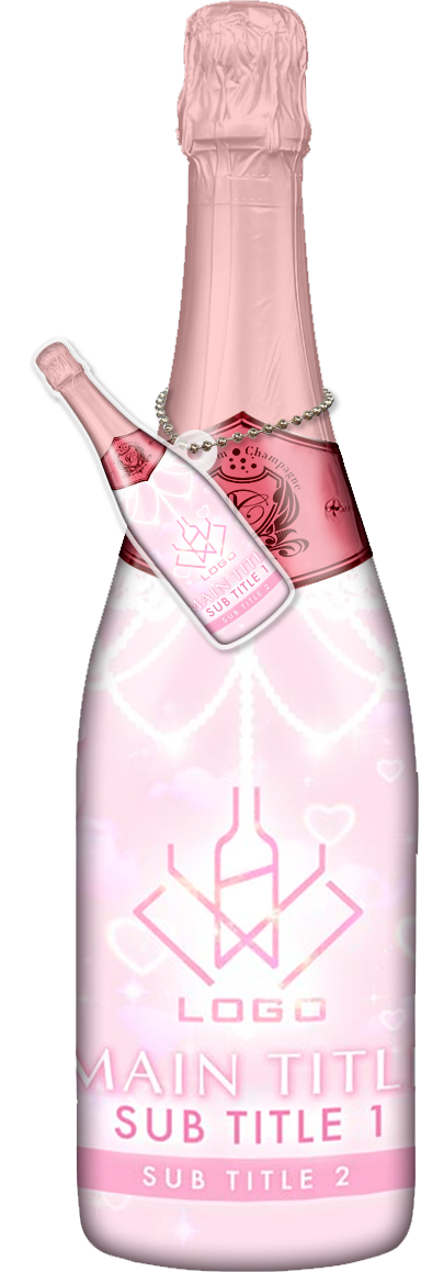 かわいいコンカフェオリシャンのオリシャン、オリジナルシャンパン D-66