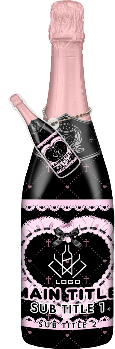 かわいいコンカフェオリシャンのオリシャン、オリジナルシャンパン D-68