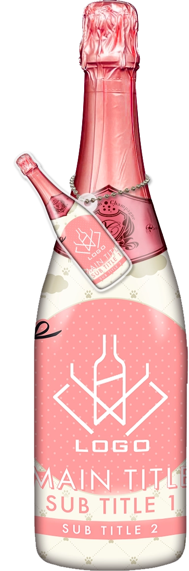 かわいいコンカフェオリシャンのオリシャン、オリジナルシャンパン D-69