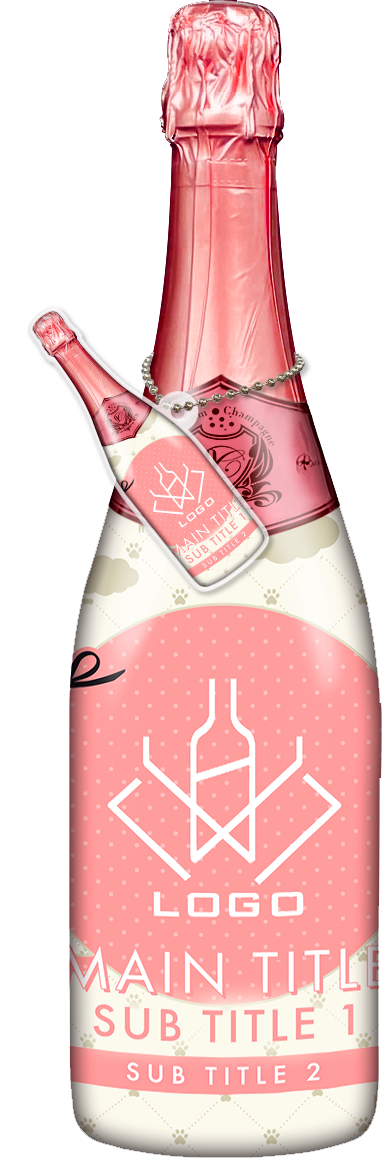 かわいいコンカフェオリシャンのオリシャン、オリジナルシャンパン D-69