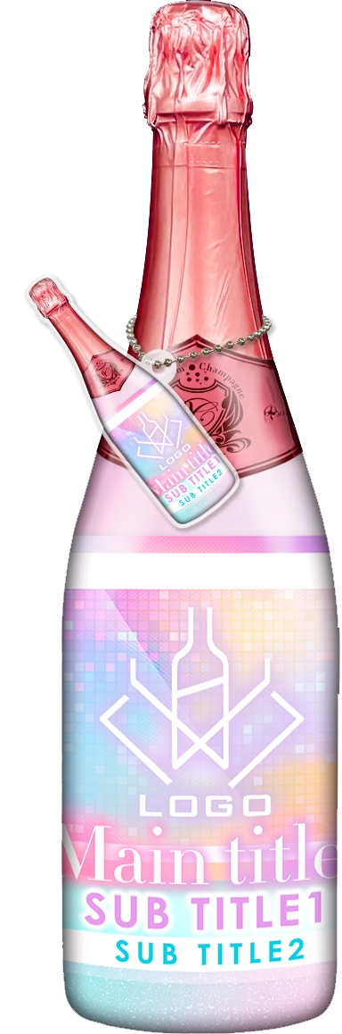 かわいいコンカフェオリシャンのオリシャン、オリジナルシャンパン D-70