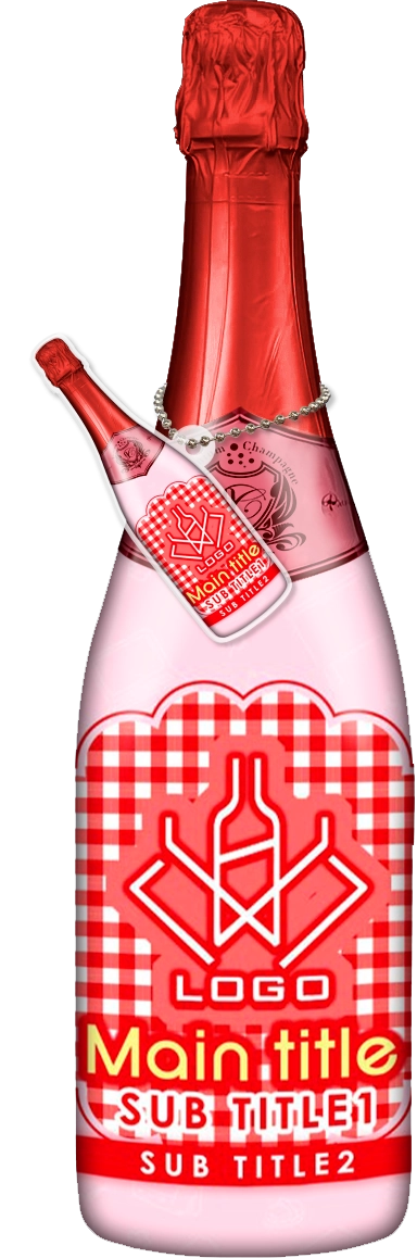 かわいいコンカフェオリシャンのオリシャン、オリジナルシャンパン D-72