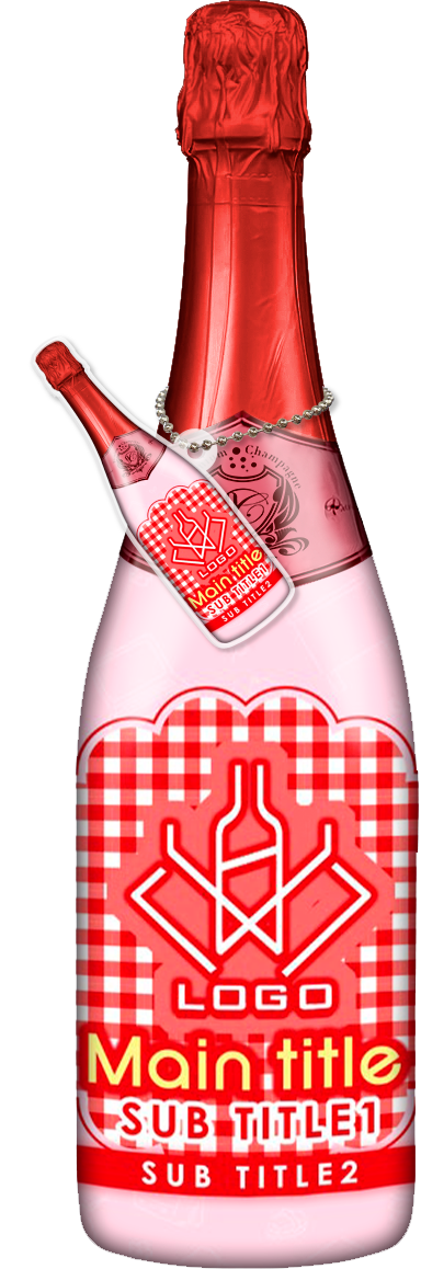 かわいいコンカフェオリシャンのオリシャン、オリジナルシャンパン D-72