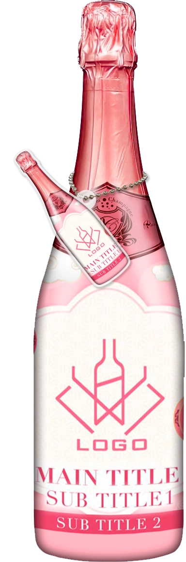 かわいいコンカフェオリシャンのオリシャン、オリジナルシャンパン D-73