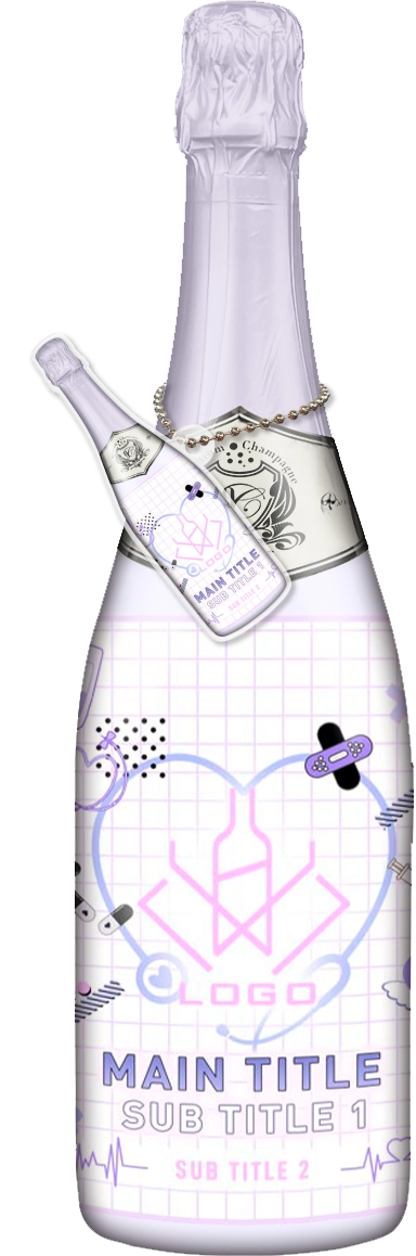 かわいいコンカフェオリシャンのオリシャン、オリジナルシャンパン D-74