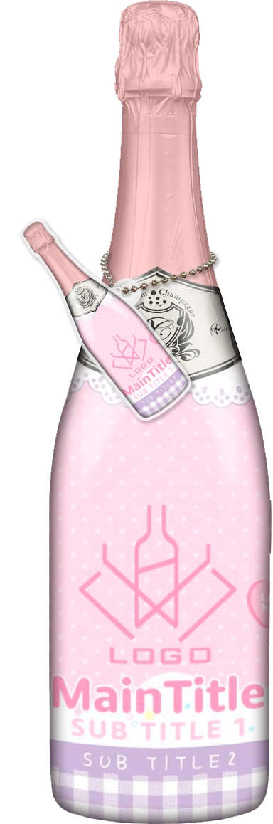 かわいいコンカフェオリシャンのオリシャン、オリジナルシャンパン D-75