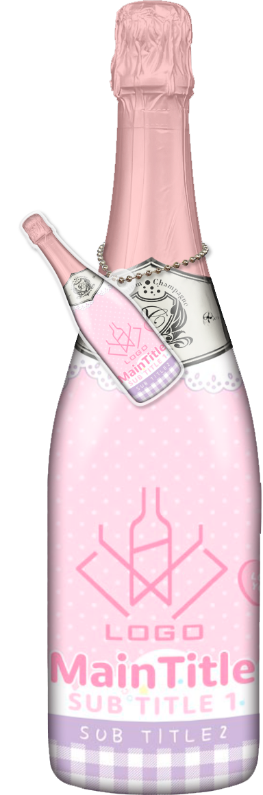 かわいいコンカフェオリシャンのオリシャン、オリジナルシャンパン D-75