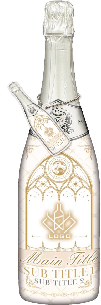 かわいいコンカフェオリシャンのオリシャン、オリジナルシャンパン D-78