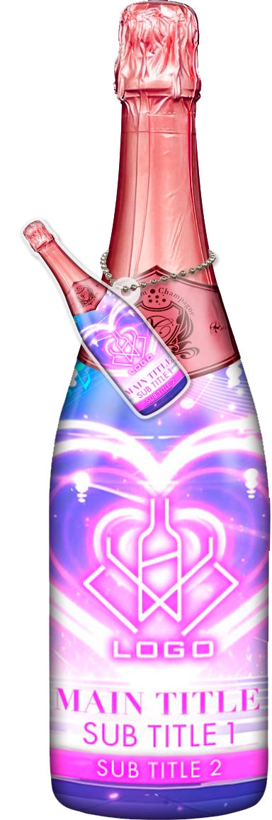 かわいいコンカフェオリシャンのオリシャン、オリジナルシャンパン D-79