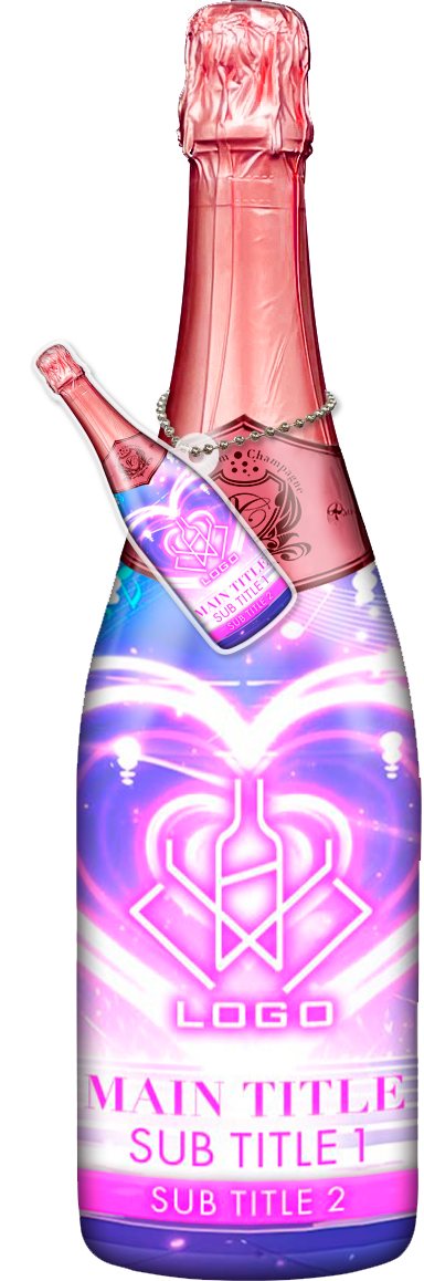 かわいいコンカフェオリシャンのオリシャン、オリジナルシャンパン D-79