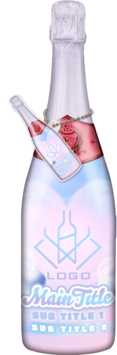 かわいいコンカフェオリシャンのオリシャン、オリジナルシャンパン D-90