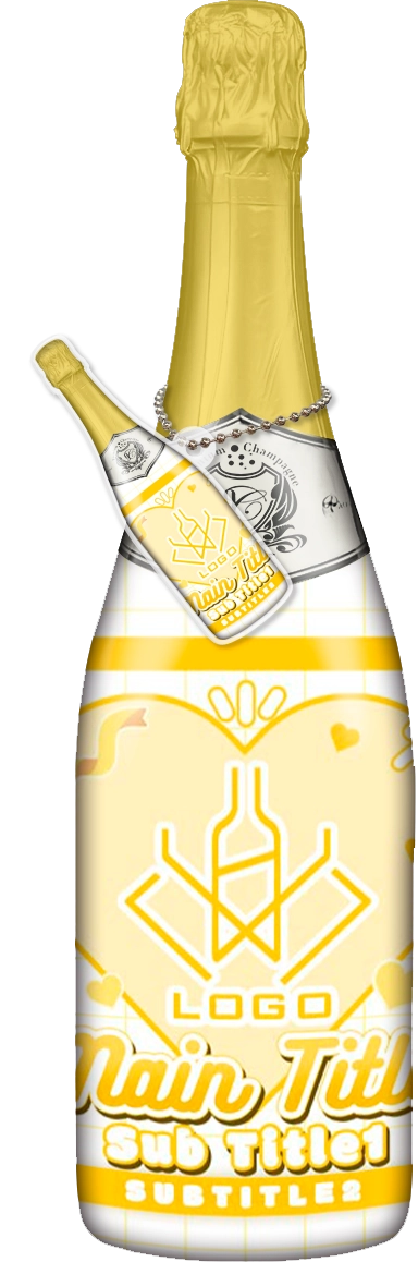 かわいいコンカフェオリシャンのオリシャン、オリジナルシャンパン D-95