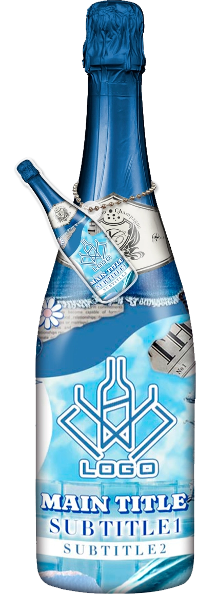 かわいいコンカフェオリシャンのオリシャン、オリジナルシャンパン D-98