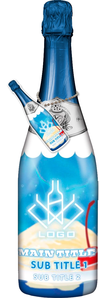 かわいいコンカフェオリシャンのオリシャン、オリジナルシャンパン D-99