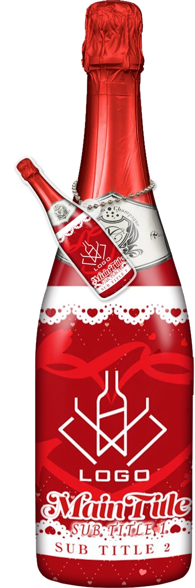 かわいいコンカフェオリシャンのオリシャン、オリジナルシャンパン D-100