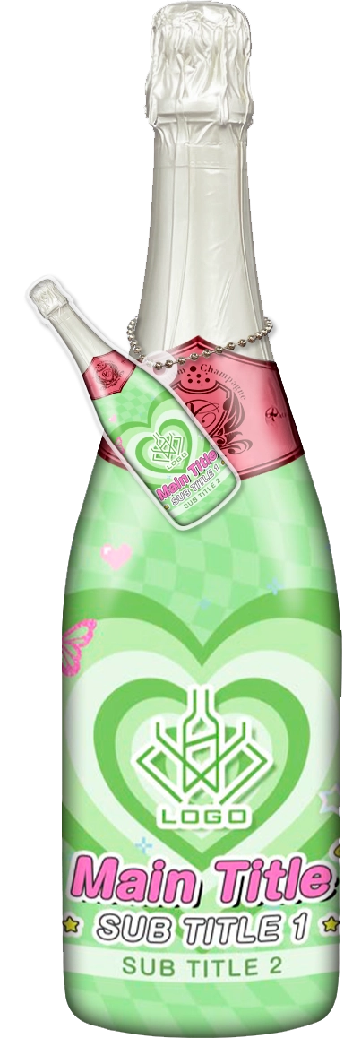 かわいいコンカフェオリシャンのオリシャン、オリジナルシャンパン D-103