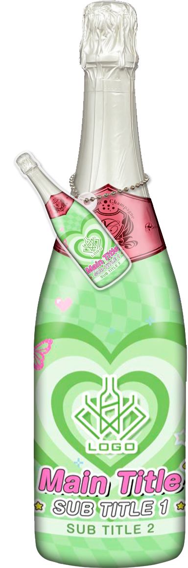 かわいいコンカフェオリシャンのオリシャン、オリジナルシャンパン D-103