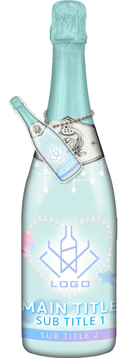 かわいいコンカフェオリシャンのオリシャン、オリジナルシャンパン D-106