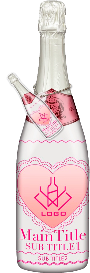 かわいいコンカフェオリシャンのオリシャン、オリジナルシャンパン D-107