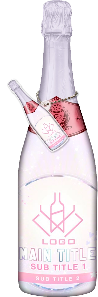 かわいいコンカフェオリシャンのオリシャン、オリジナルシャンパン D-108