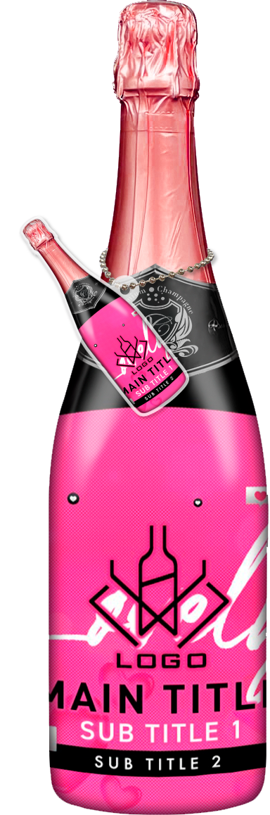 かわいいコンカフェオリシャンのオリシャン、オリジナルシャンパン D-109