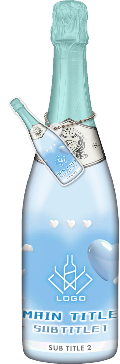 かわいいコンカフェオリシャンのオリシャン、オリジナルシャンパン D-110